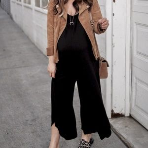 Wide Legged Black Jumpsuit